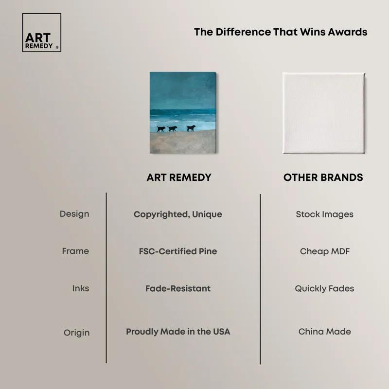 Art Remedy Lost in the Tides Canvas Coastal Paintings by Art Remedy