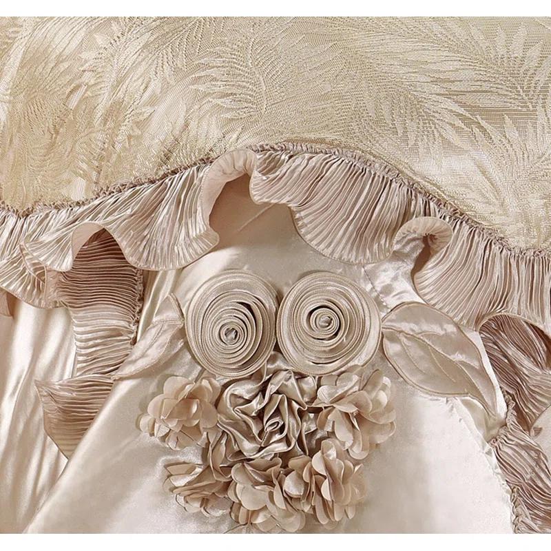 Tache Home Fashion Ferndale Modern & Contemporary Satin Floral Comforter Set