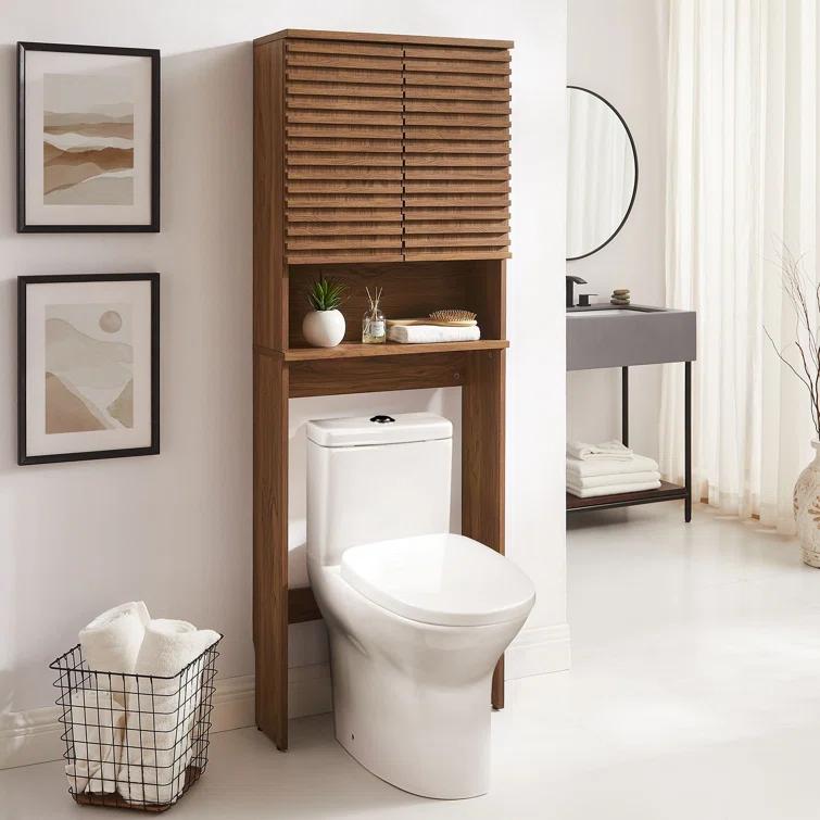 Modway Render Over The Toilet Bathroom Storage Cabinet