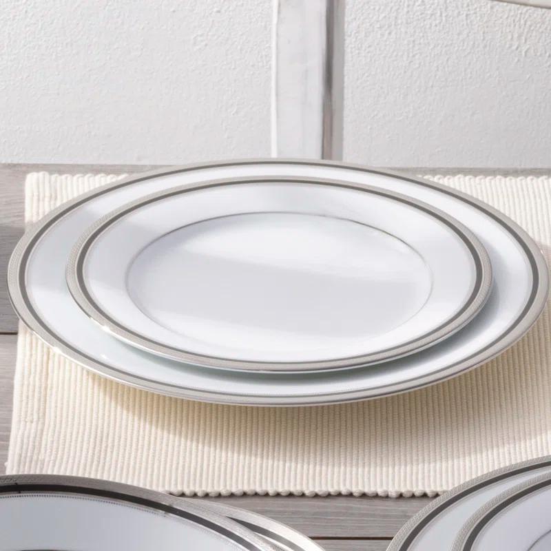 Noritake Noritake Austin Platinum 50-Piece Dinnerware Set, Service for 8