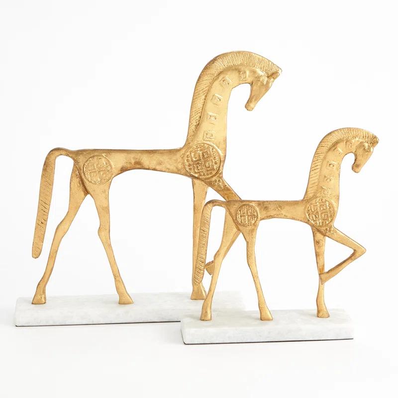 Global Views Roman Horse-Gold