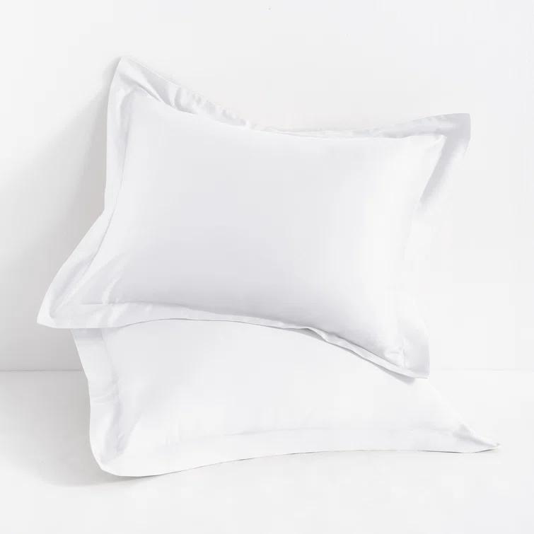 NTBAY Egyptian-Quality Cotton Sham Covers, 500 Thread Count Cotton Sateen Square Pillow Covers - NTBAY (Set of 2)