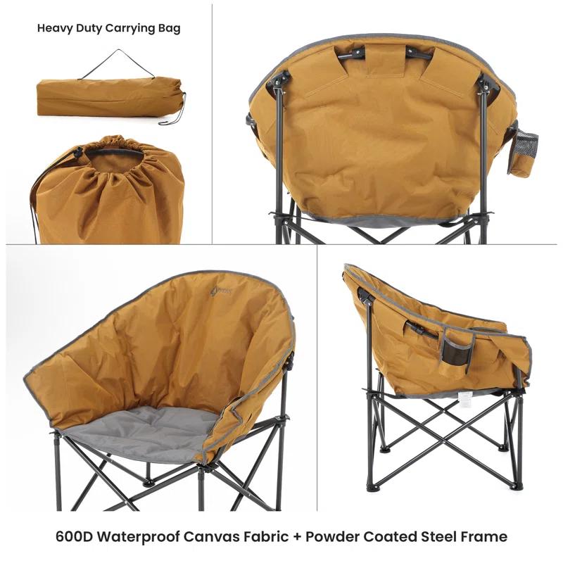 Folding Camping Chair with Cushions