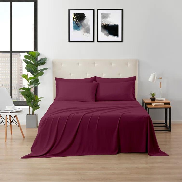 Kathy Ireland Home Kathy Ireland Bamboo Cooling 6 Piece Sheet Set with Deep Pockets