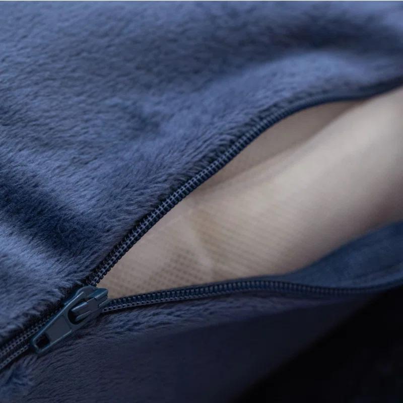 Cheer Collection Set Of 2 Hollow Fiber Filled Couch Pillows, 18" X 18" - Gray (Set of 2)