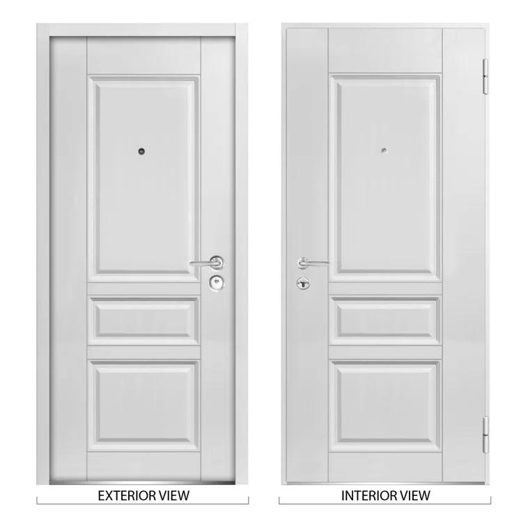 VDomDoors Ballucio Ready to Install White Prehung Front Entry Doors