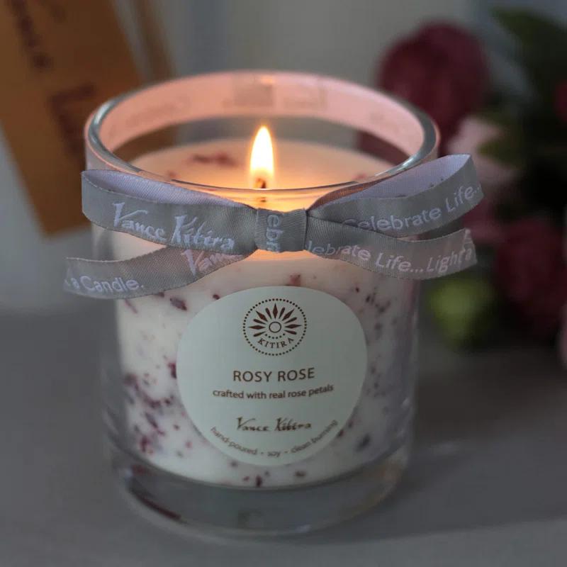 Clover Lane Velvet Rose Scented Jar Candle
