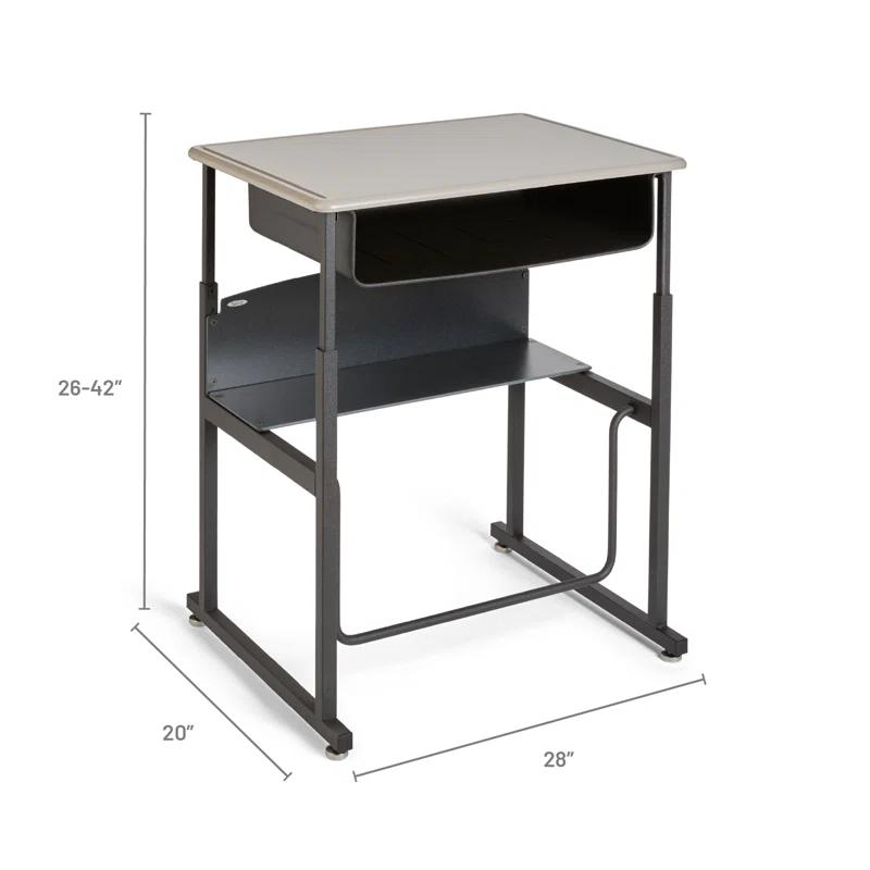 Safco Products Company AlphaBetter® Metal Adjustable Height Open Front Desk