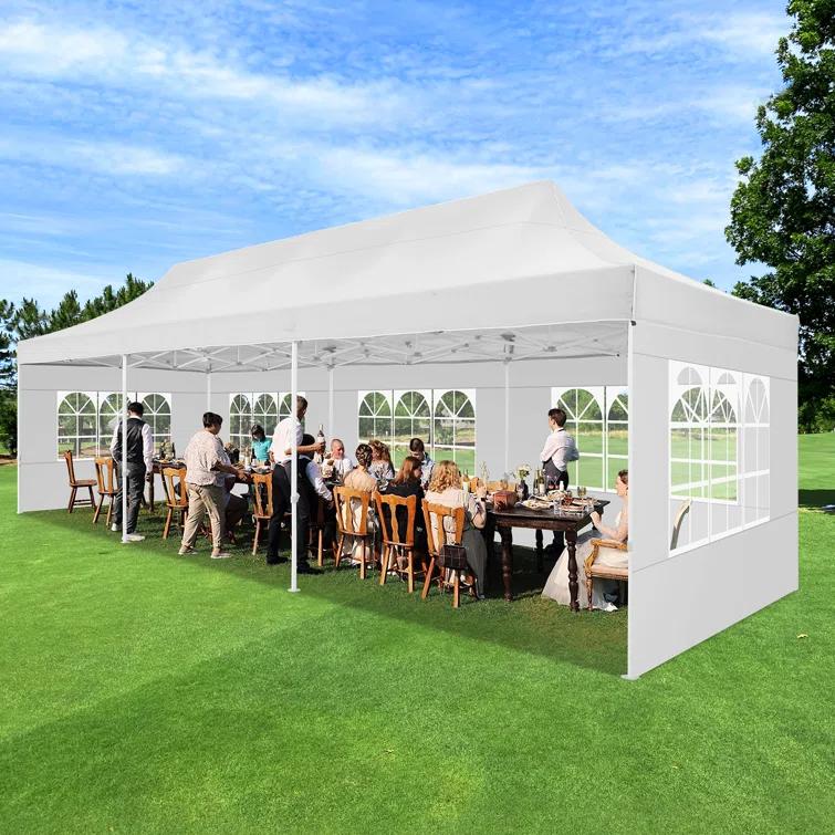 Cobizi 10×30 FT Pop Up Heavy Duty Party Tent with Walls Canopy Commercial Tent with Metal Frame
