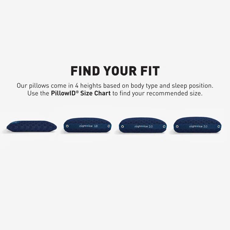 Bedgear Bedgear Night Ice Performance Pillow - Triple Cooling - Medium Soft for All Sleep Positions