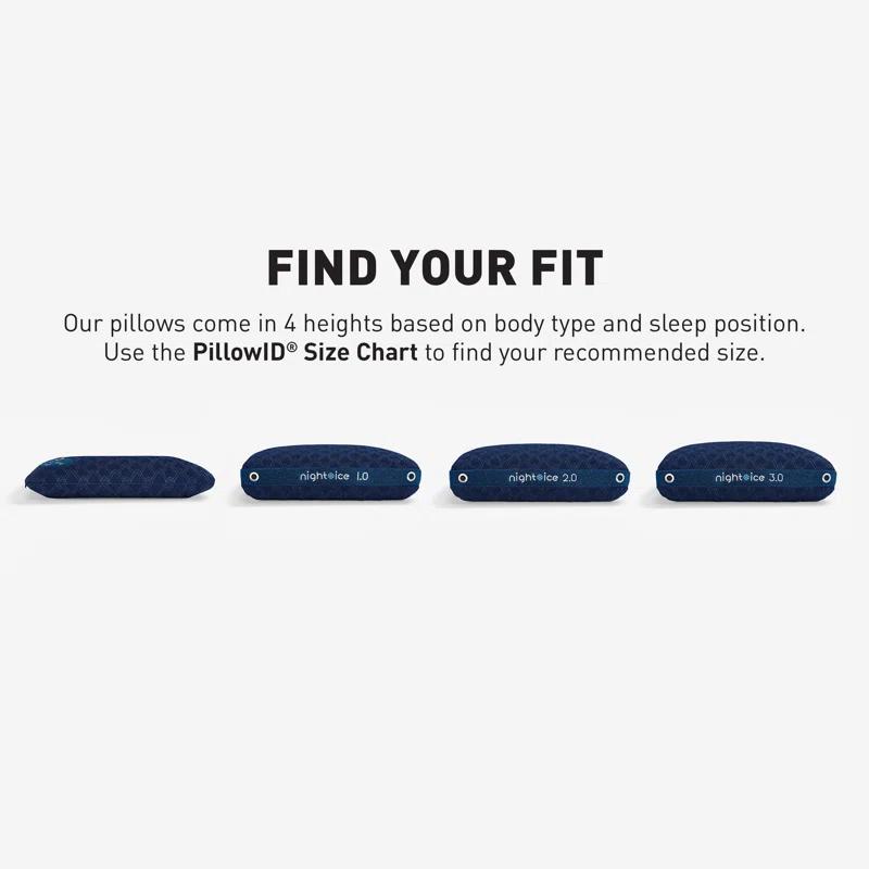 Bedgear Bedgear Night Ice Performance Pillow - Triple Cooling - Medium Soft for All Sleep Positions