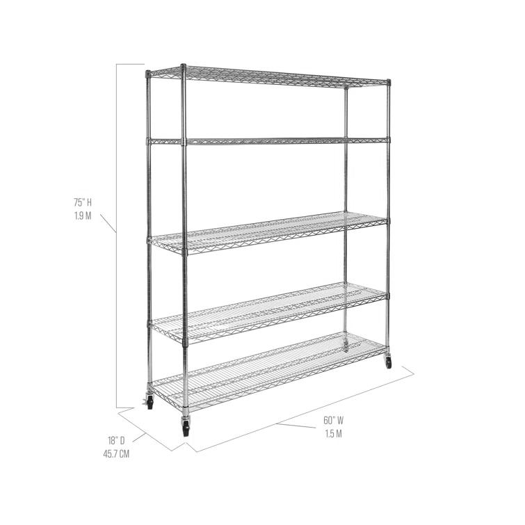 Wire Rolling Storage Cart