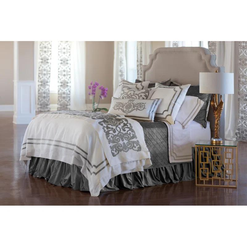 Lili Alessandra Mozart Embroidered Throw Blanket