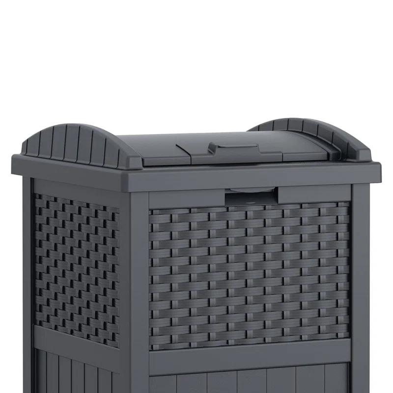Ameriwood Resin Manual Lift Kitchen Trash Can - 33 Gallons