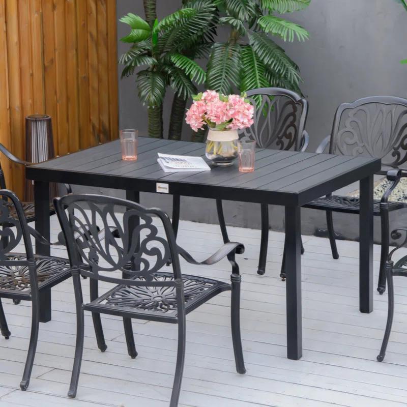 Outsunny Rectangular Outdoor Dining Table
