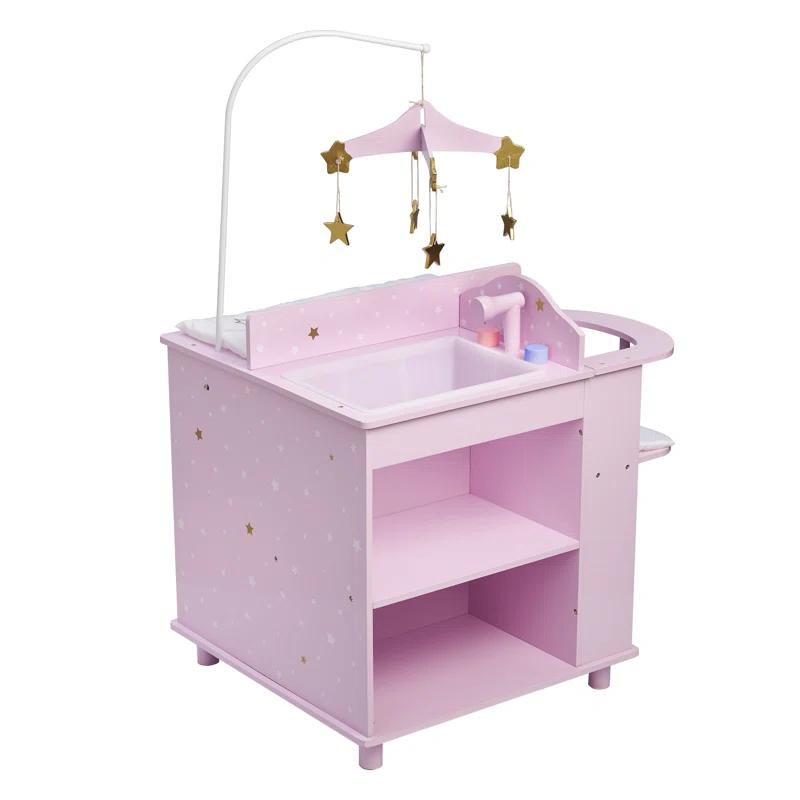 Teamson Kids Olivia's Little World Wooden Doll Changing Station