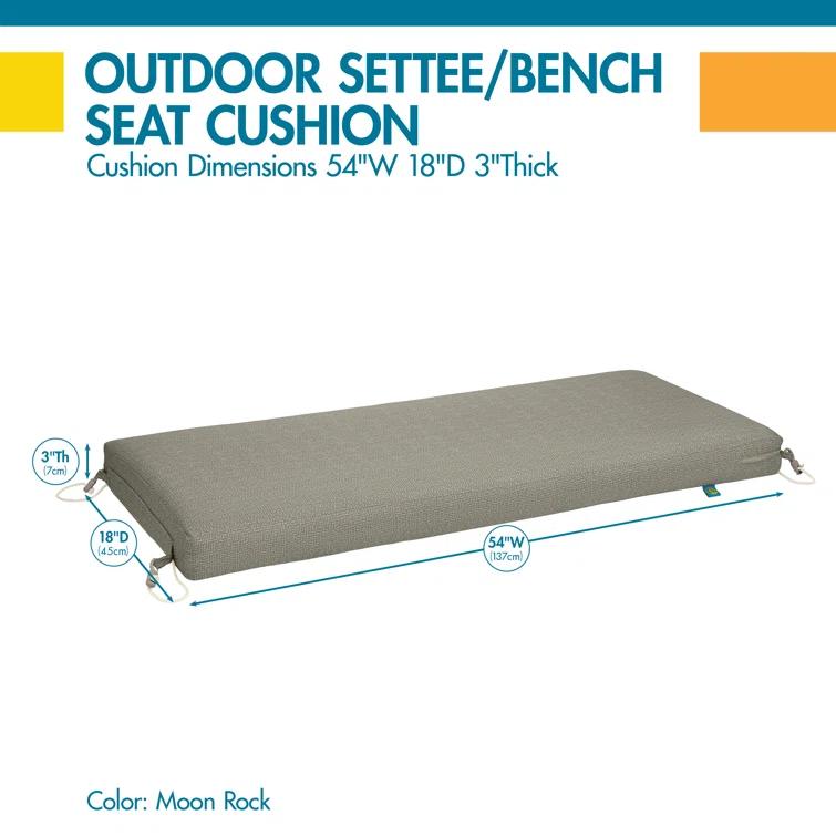 Duck Covers DUCKCOVERS All-Weather Outdoor Bench Cushion