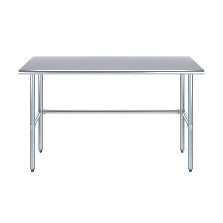 Amgood Stainless Steel Open Base Work Table