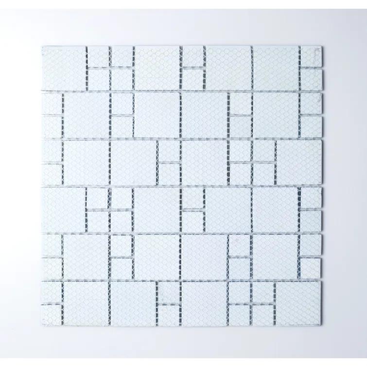 WS Tiles® Reflections Artista Glass Versailles Mosaic Sheet Tile