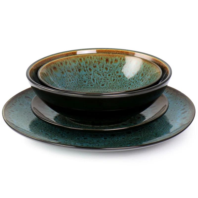 Gibson Elite Kyoto 16 Piece Dinnerware Set, Service for 4