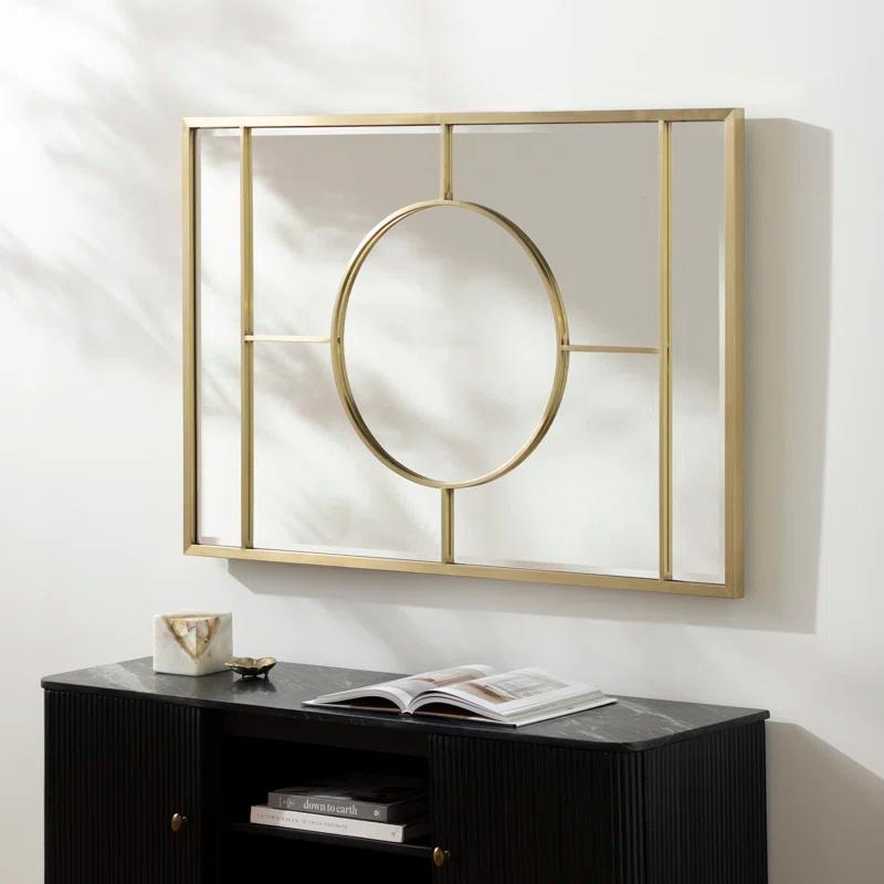 Everly Quinn Metal Flat Wall Mirror