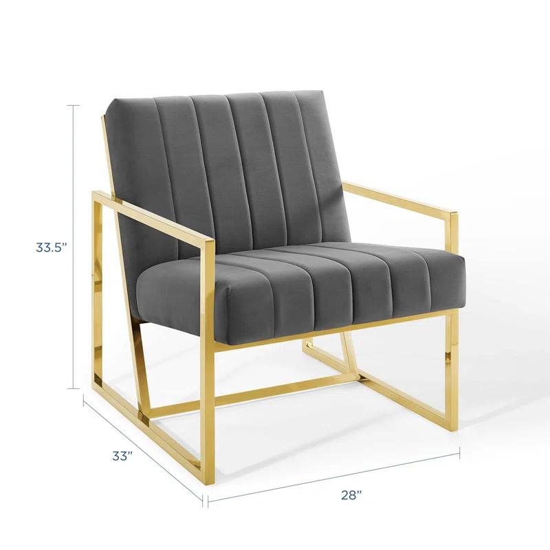 Modway Modway Inspire Channel Tufted Performance Velvet Armchair