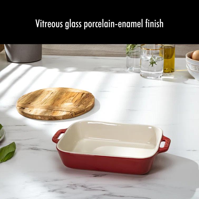Staub ® Rustic Red 2-Piece Rectangular Baker Set