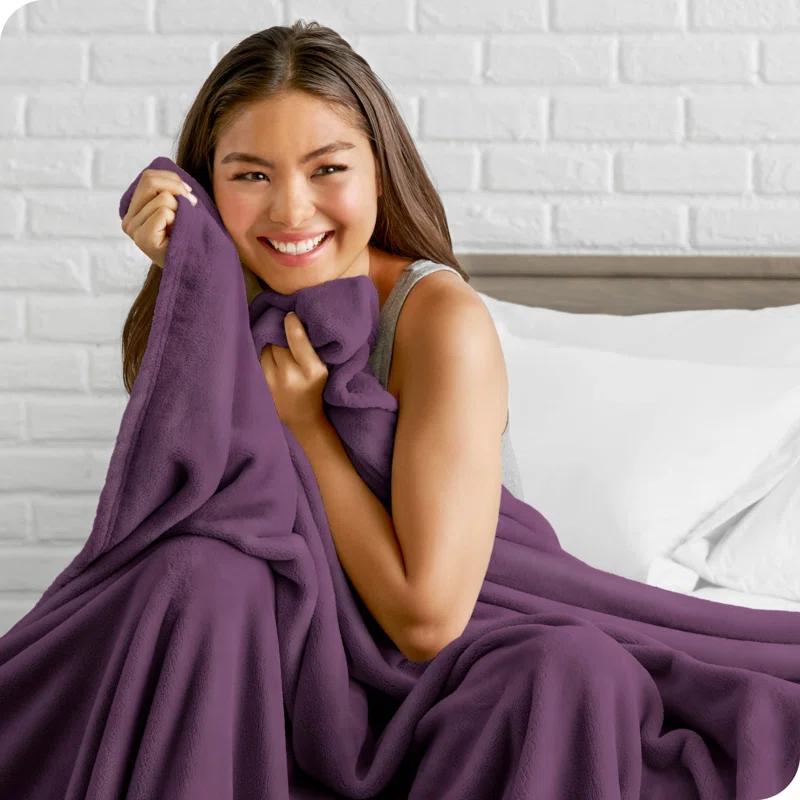 Bare Home Bare Home Microplush Fleece Blanket - Fuzzy, Warm, Bed/Throw Blanket
