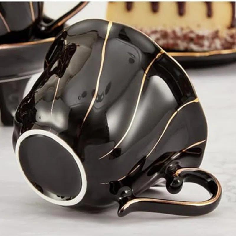 Ameriwood 14 pcs Tea Set of 6 with Tea Tray & Spoons