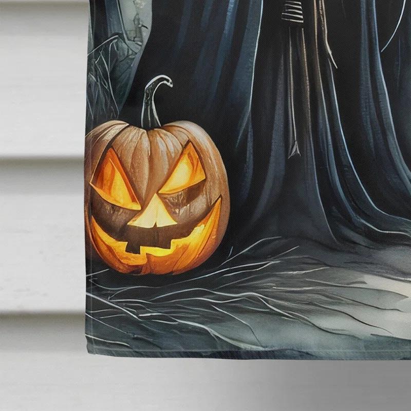 Caroline's Treasures Double Sided 40'' H x 28'' W Polyester Halloween House Flag