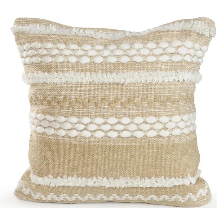Beachcrest Home™ Hendren Textured Indoor/Outdoor Throw Pillow