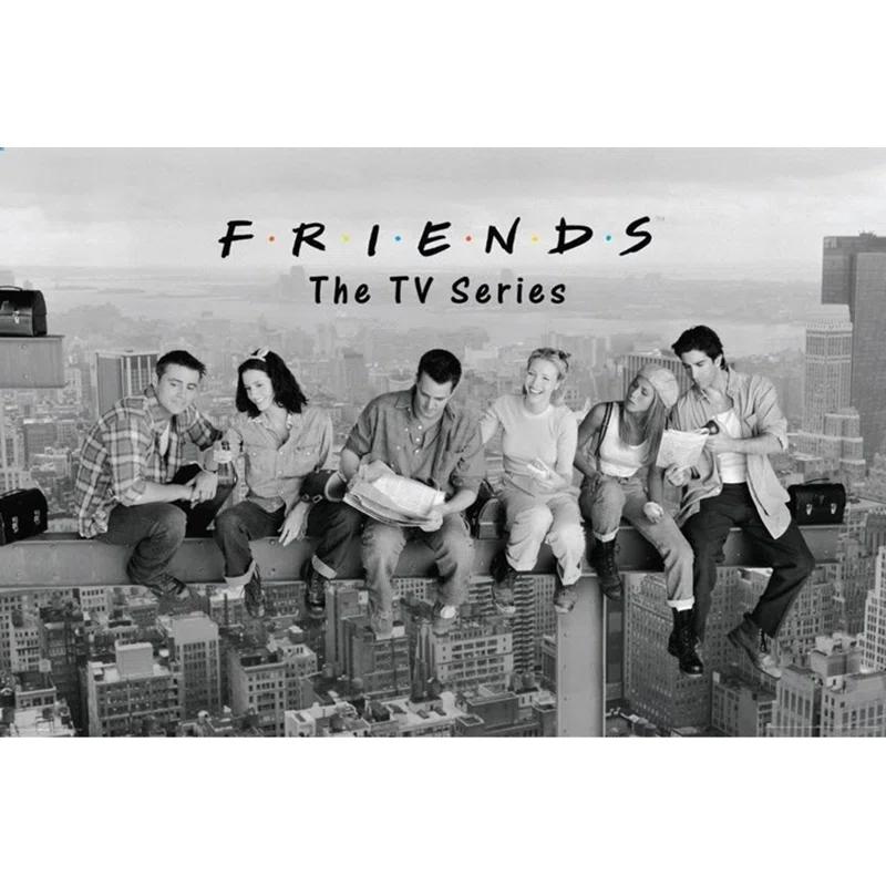 Buy Art For Less " Friends TV Show On A Beam Over New York Rachel Joey Phoebe Monica Chandler Ross "