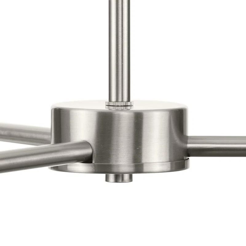 Hilrich 6 - Light Dimmable Sputnik Modern Linear Chandelier