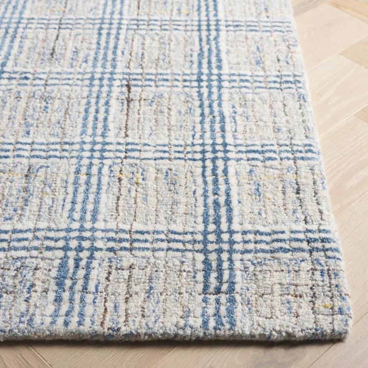 Safavieh Ebony Hand Tufted Wool Pile Plaid Rug