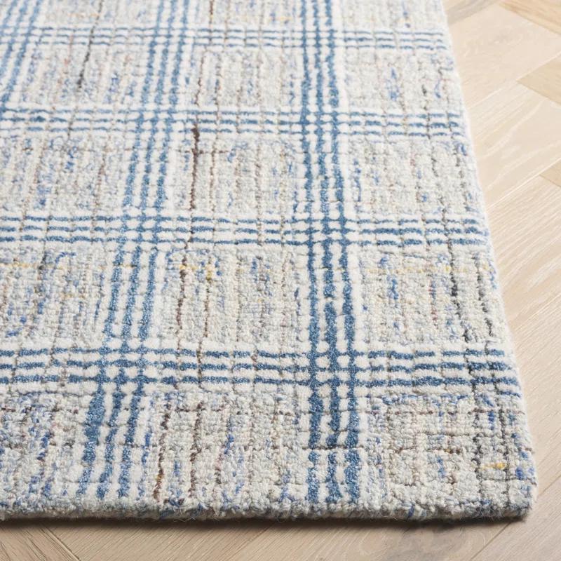 Safavieh Ebony Hand Tufted Wool Pile Plaid Rug