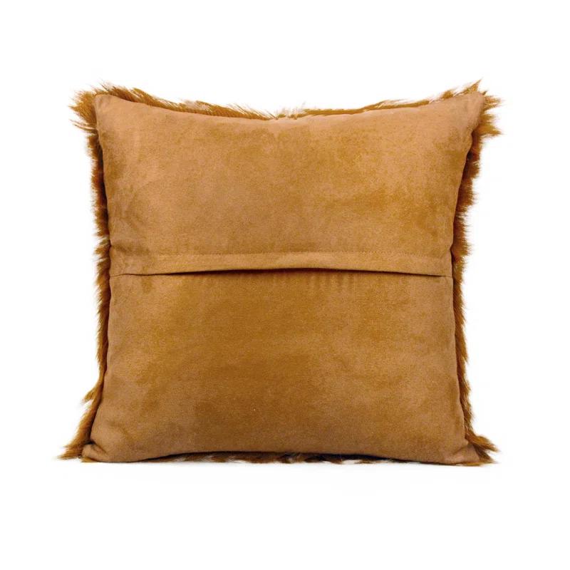 TOV Furniture Goatskin Pillow Cover & Insert