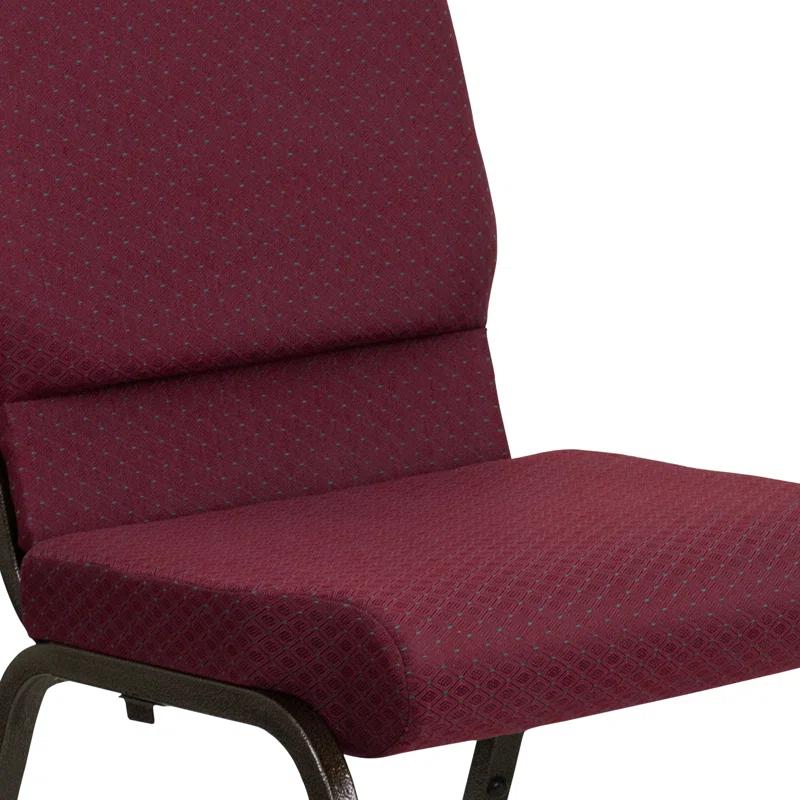 Flash Furniture Rayleigh Stackable Faux Leather Seat Waiting Room Chair with Metal Frame