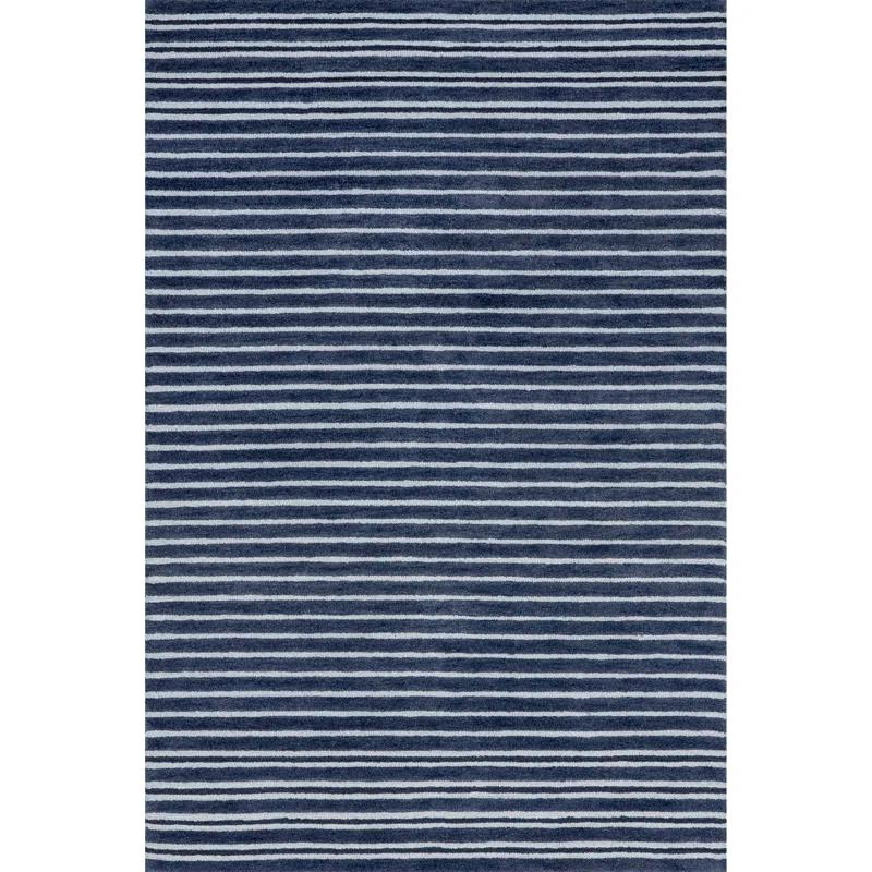 Breakwater Bay Pacific Striped Wool Area Rug
