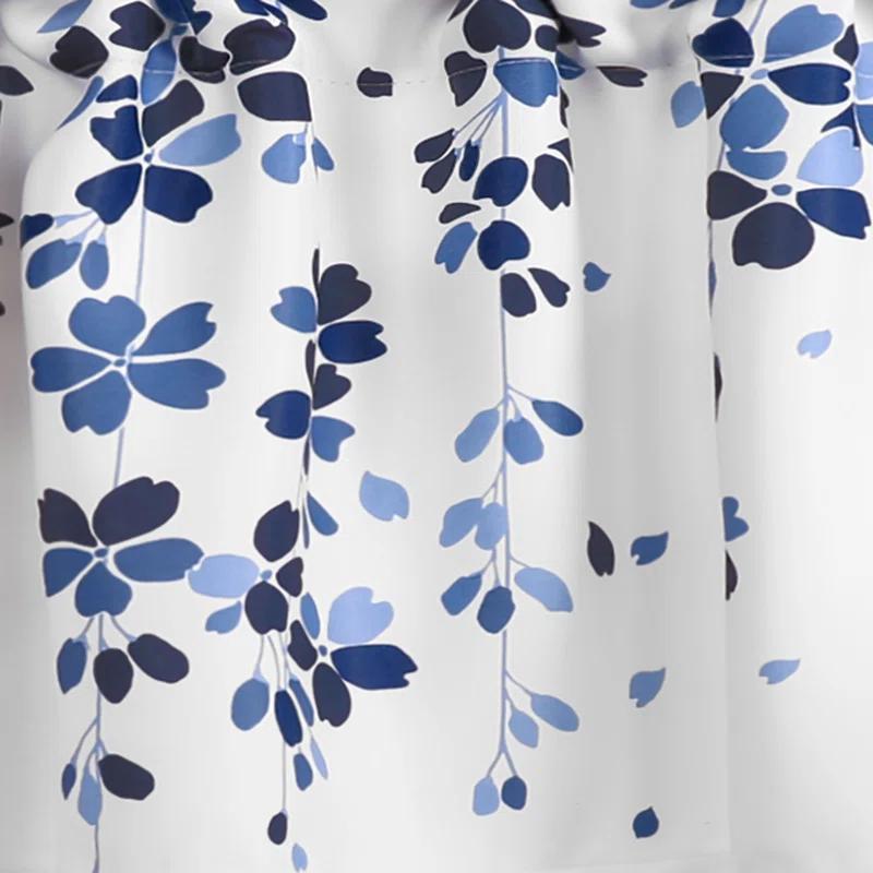 Lush Decor Weeping Flower Floral Tailored 52'' W Window Valance