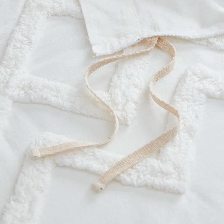 INK+IVY Mila Cotton Duvet Cover Set with Chenille Tufting
