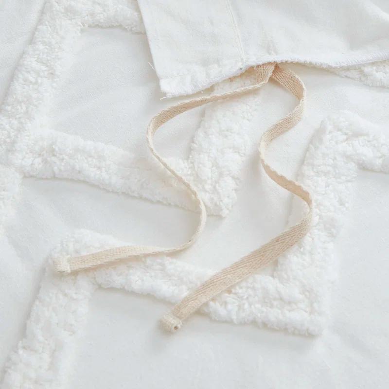 INK+IVY Mila Cotton Duvet Cover Set with Chenille Tufting