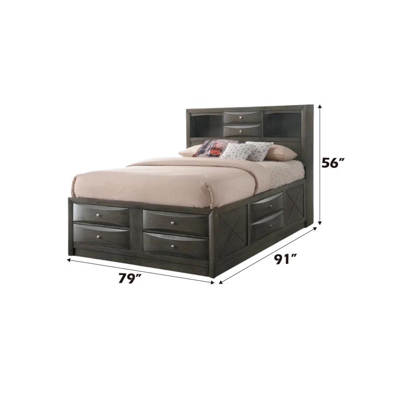 Wildon Home® Elyne Bookcase Storage Bed