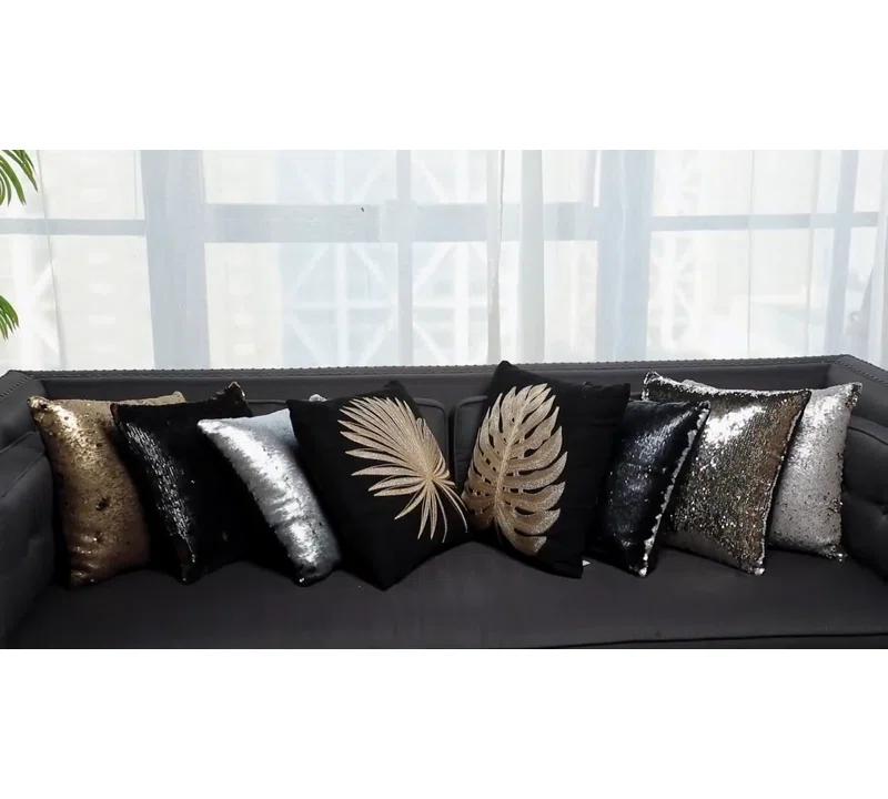 A&B Home Reversible Throw Pillow (Set of 2)