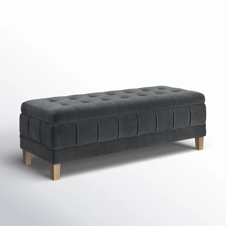 Kelly Clarkson Home Gloria Velvet Ottoman