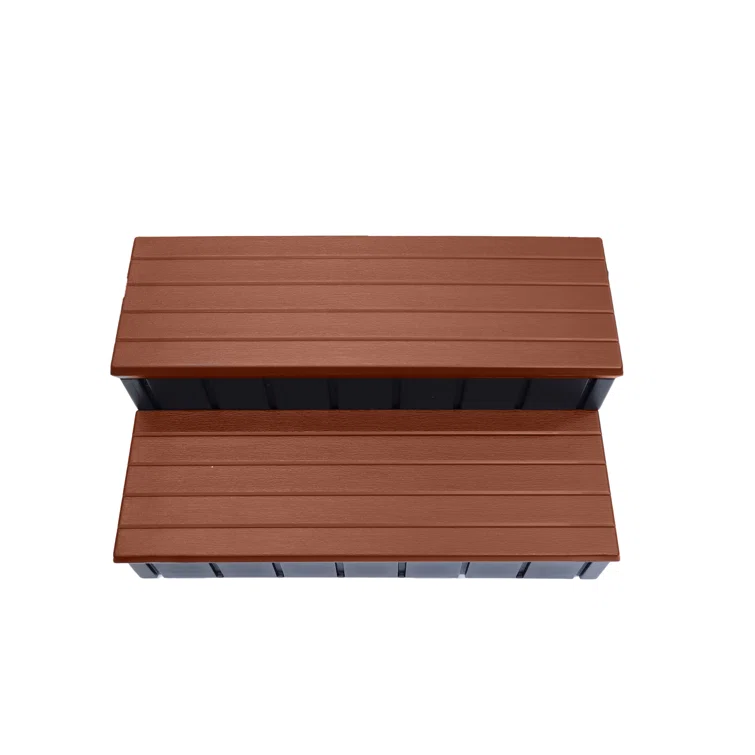 Confer Plastics Confer Plastics 36" Storage Spa Steps Espresso