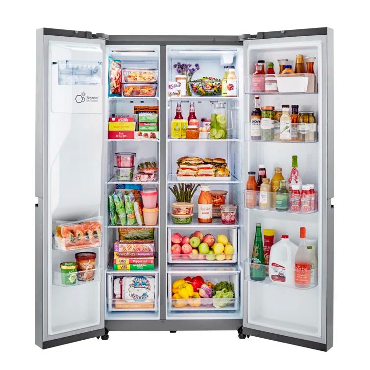LG 23 Cu. Ft. Side-By-Side Counter-Depth Refrigerator With Smooth Touch Dispenser LRSXC2306S