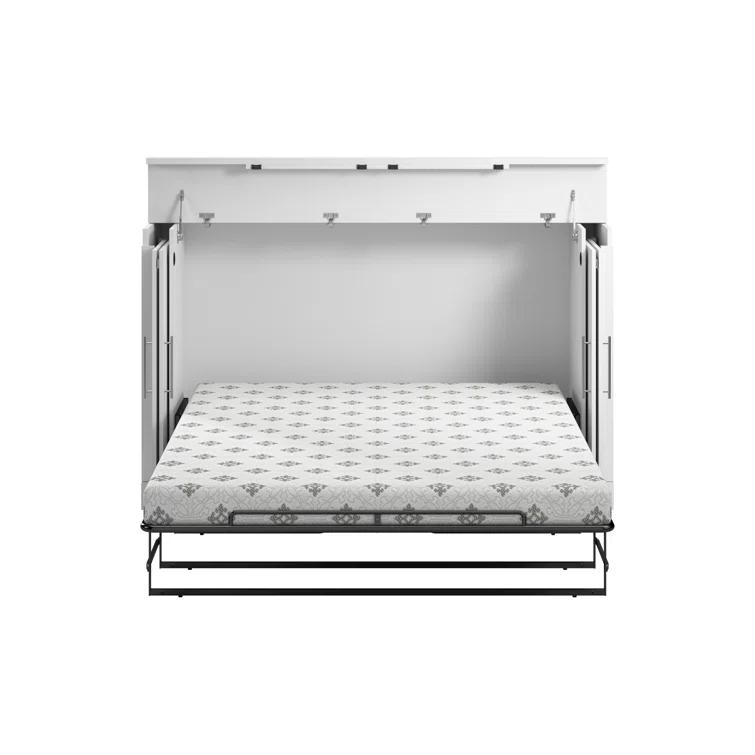Bestar Murphy Cabinet Bed With Mattress
