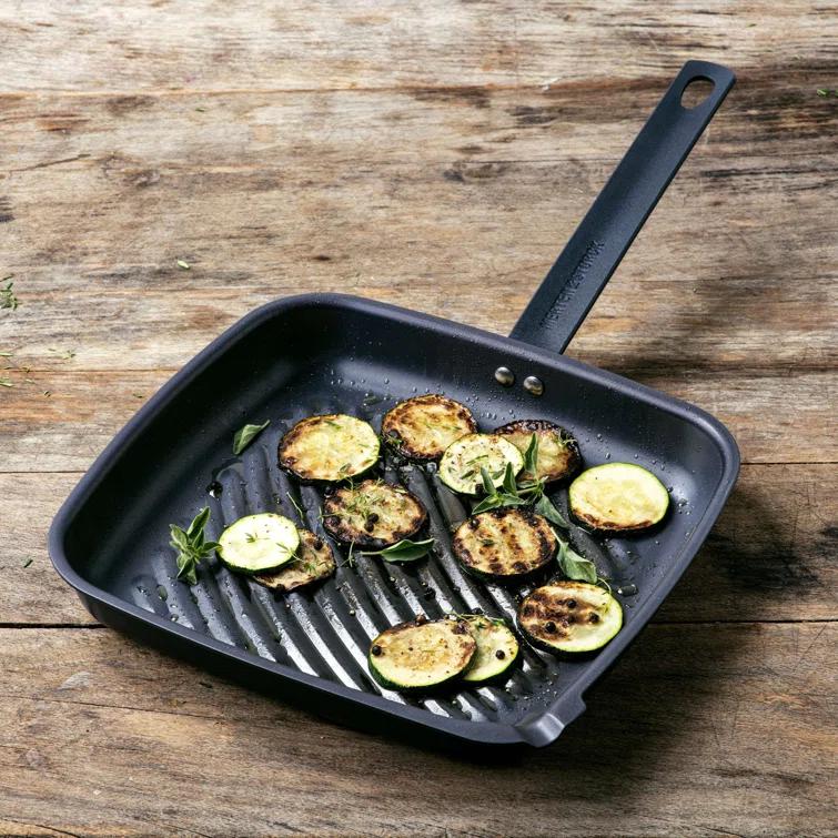Merten and Storck Merten & Storck Pre-Seasoned Carbon Steel Square Grill Pan