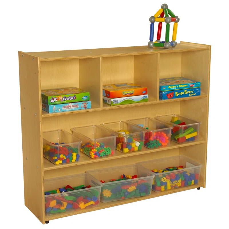 Childcraft 5 Compartment Manufactured Wood Shelving Unit