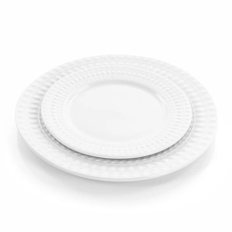 Elama Cara 16 Piece Porcelain China Dinnerware Set - Service for 4